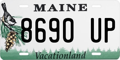 ME license plate 8690UP