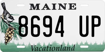 ME license plate 8694UP