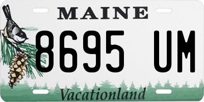 ME license plate 8695UM