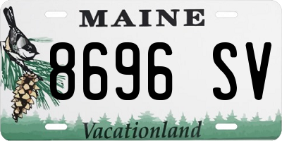 ME license plate 8696SV