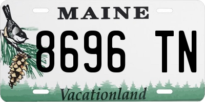 ME license plate 8696TN