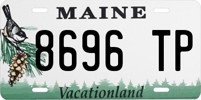 ME license plate 8696TP