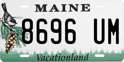 ME license plate 8696UM