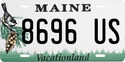 ME license plate 8696US