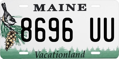 ME license plate 8696UU