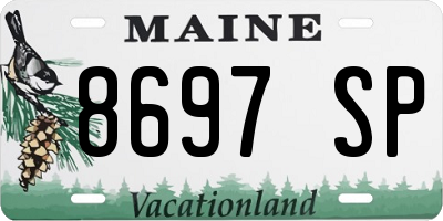 ME license plate 8697SP