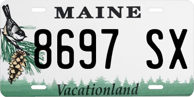 ME license plate 8697SX