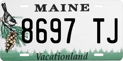 ME license plate 8697TJ