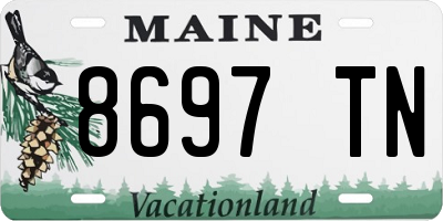 ME license plate 8697TN