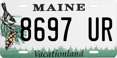 ME license plate 8697UR