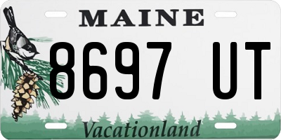 ME license plate 8697UT