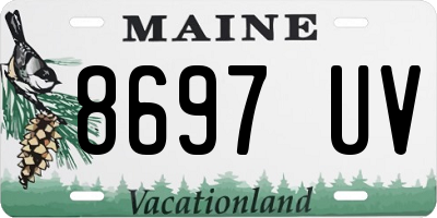 ME license plate 8697UV