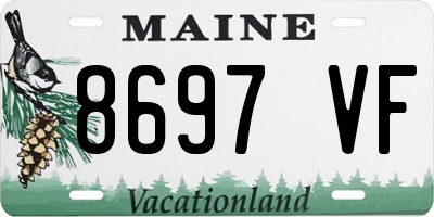 ME license plate 8697VF