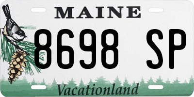 ME license plate 8698SP