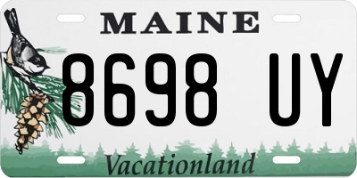 ME license plate 8698UY