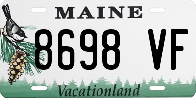ME license plate 8698VF