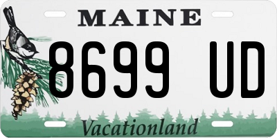 ME license plate 8699UD