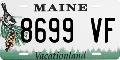 ME license plate 8699VF