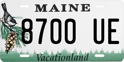 ME license plate 8700UE