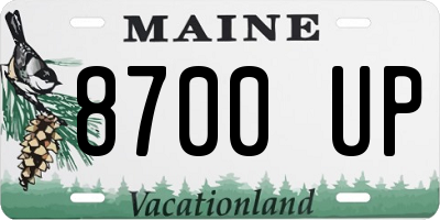 ME license plate 8700UP