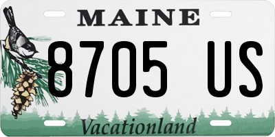ME license plate 8705US