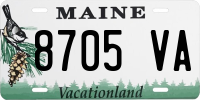 ME license plate 8705VA