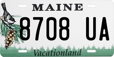 ME license plate 8708UA