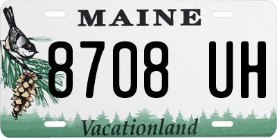 ME license plate 8708UH