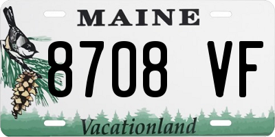 ME license plate 8708VF