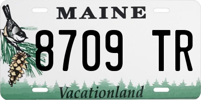 ME license plate 8709TR