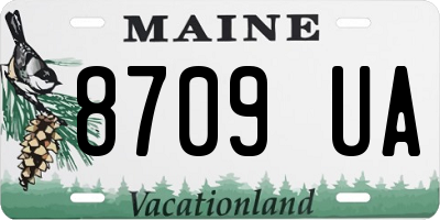 ME license plate 8709UA