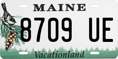 ME license plate 8709UE