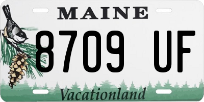 ME license plate 8709UF