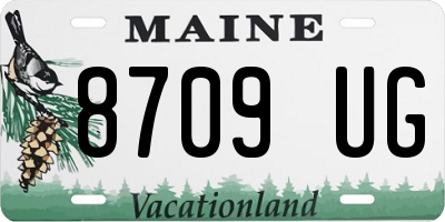 ME license plate 8709UG