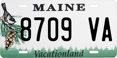 ME license plate 8709VA