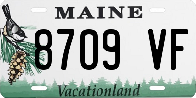 ME license plate 8709VF