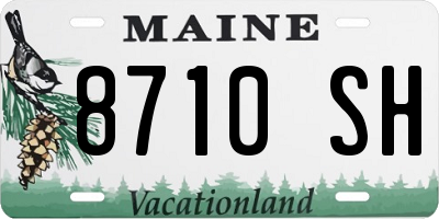ME license plate 8710SH