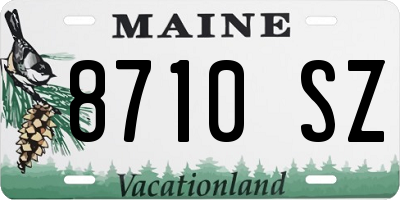 ME license plate 8710SZ
