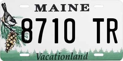 ME license plate 8710TR