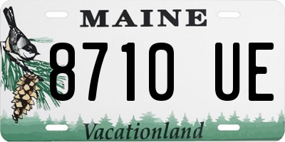 ME license plate 8710UE