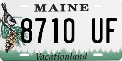 ME license plate 8710UF