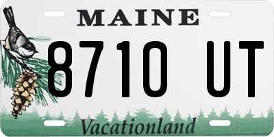 ME license plate 8710UT