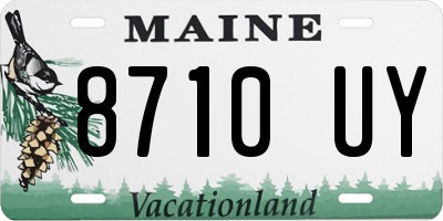 ME license plate 8710UY