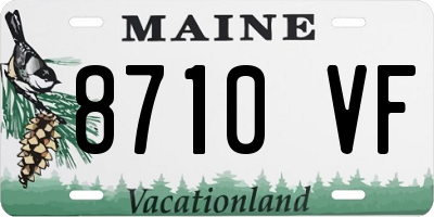 ME license plate 8710VF