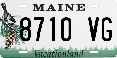 ME license plate 8710VG