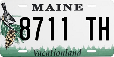 ME license plate 8711TH