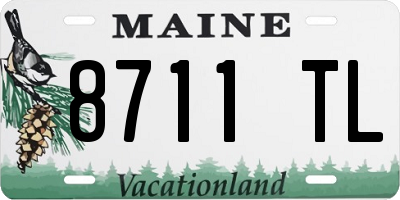 ME license plate 8711TL