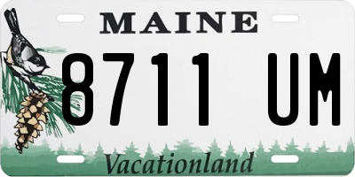 ME license plate 8711UM