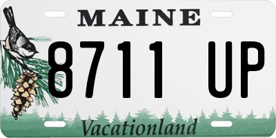 ME license plate 8711UP