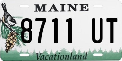 ME license plate 8711UT